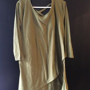 Olive green tee